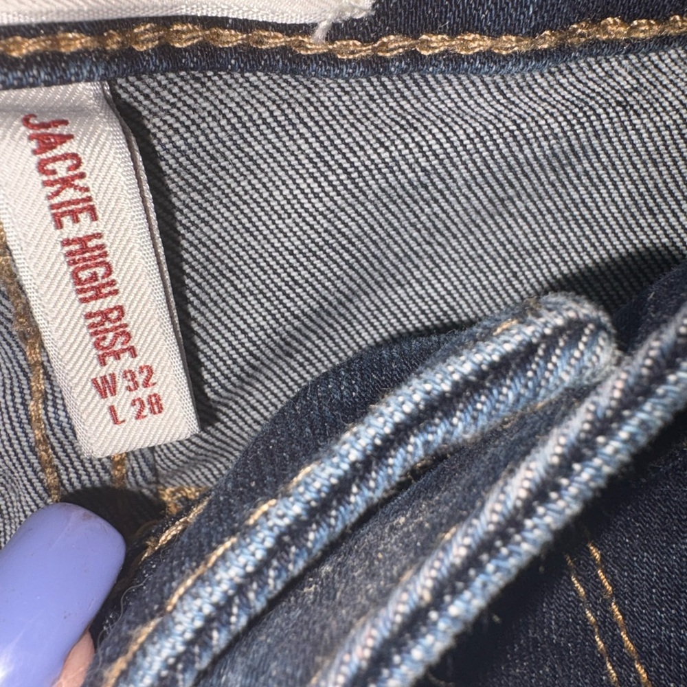 Driftwood Jackie Celestial Embroidered Star/Moon High Rise Skinny Jeans 32/34 - Picture 6 of 7